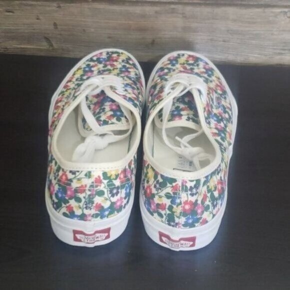 New Vans Authentic Womens Floral Print Shoes Size 7 Bloomcore Festival Skater - Picture 6 of 10